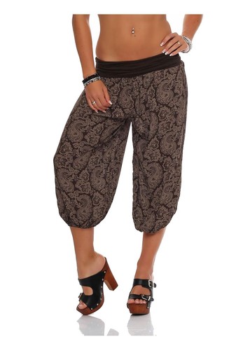 Damen pumphose kurz pluderhose - damen,