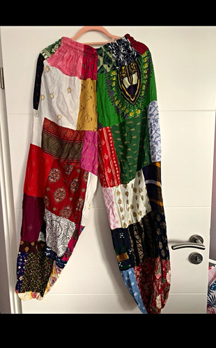 Damen haremshose patchwork - haremshose,