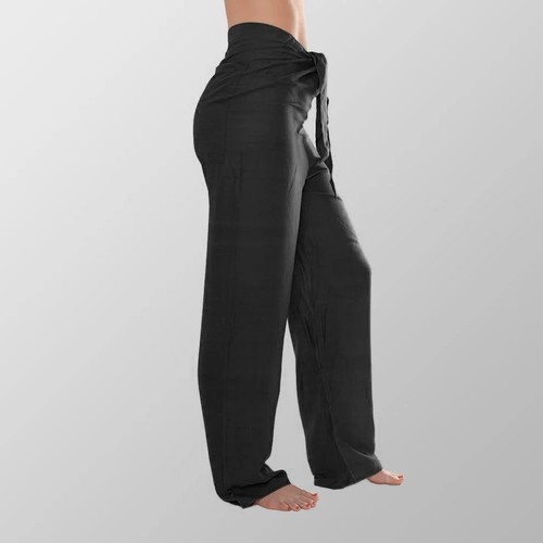 Baumwollhose schwarz unisex - schwarz,