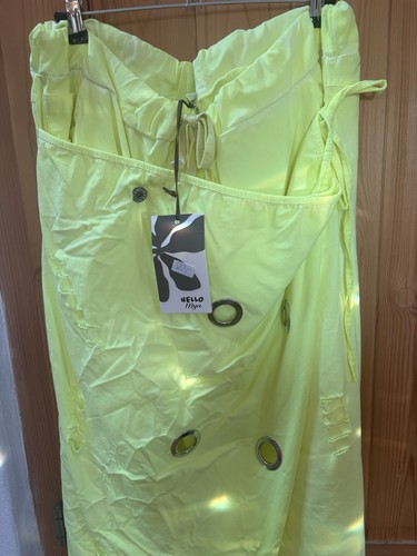 Baggy hose neon - baggy, gelb